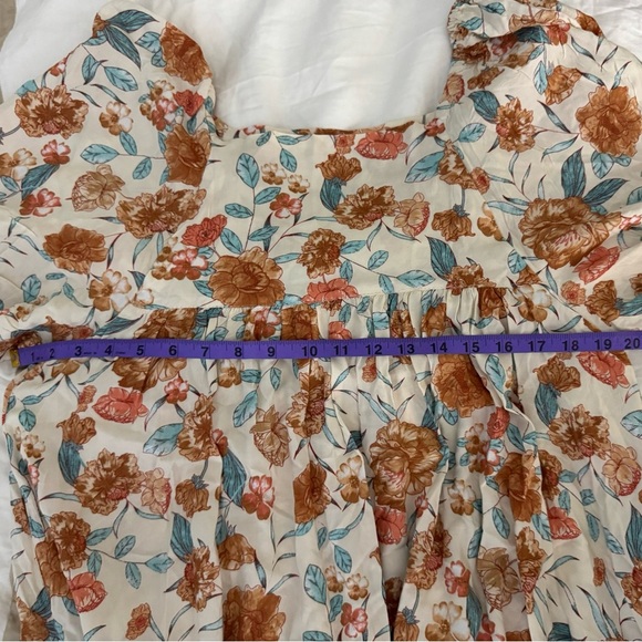 MB Curated by Accent Prone Floral Dress - Boho Peasant Style - Picture 7 of 10